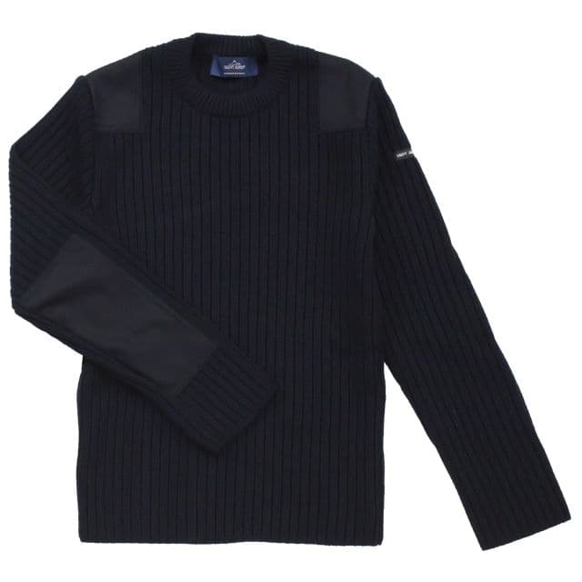 SAINT JAMES ミリタリーデザインセーター NAVY