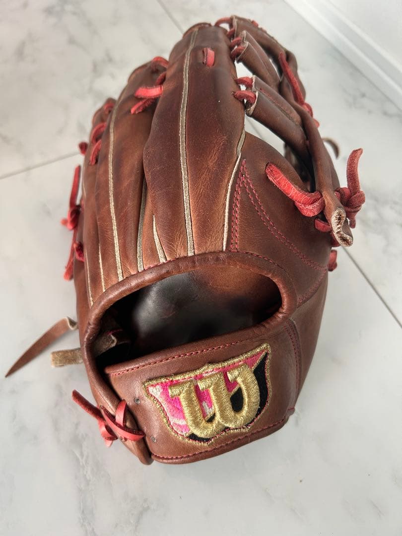 Wilson staff 硬式外野手用　オーダー 硬式用 Wilson Staff DUAL 外野手用 75型 - Tオレンジ by Wilson Japan
