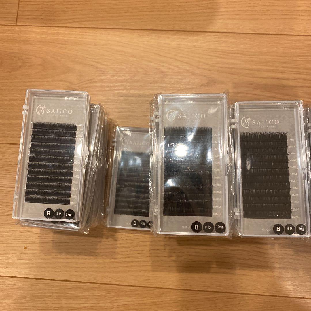 マツエク　Ｂカール　0．15 BIJOUBEAU（ビジュビュー） マツエク 米産セーブル16列 Jカール (太さ