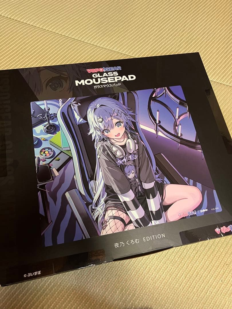 ぶいすぽっ！ ガラスマウスパッド 夜乃くろむ - メルカリ
