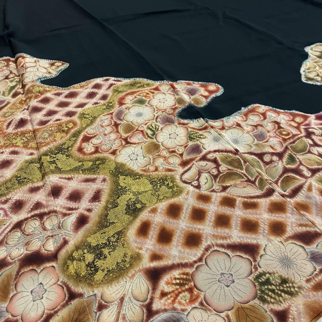 ⭐︎K0096 美品 逸品 希少 京屋林蔵 辻が花 正絹 比翼付 留袖 - メルカリ