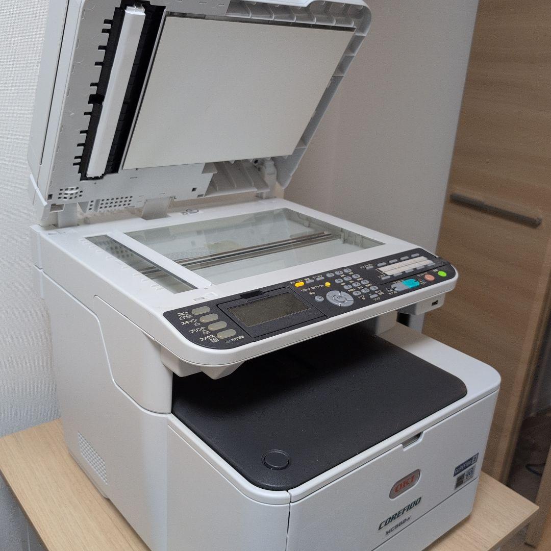 OKI MC562w A4カラー複合機 動作OK カウンタ少 電源ケーブルのみ