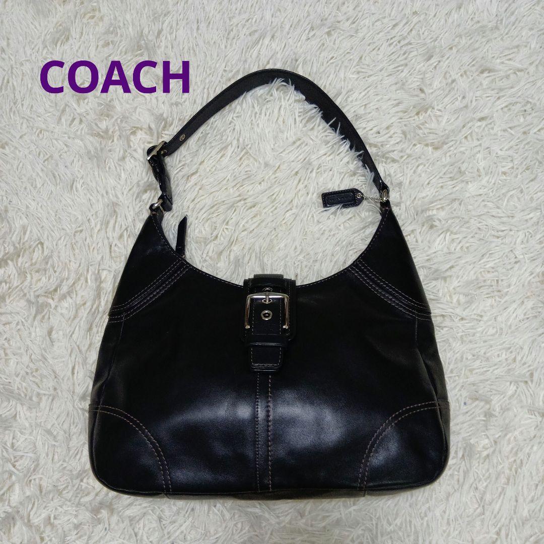 コーチ ワンショルダーバッグ ソーホー レザー チャーム ハーフムーン