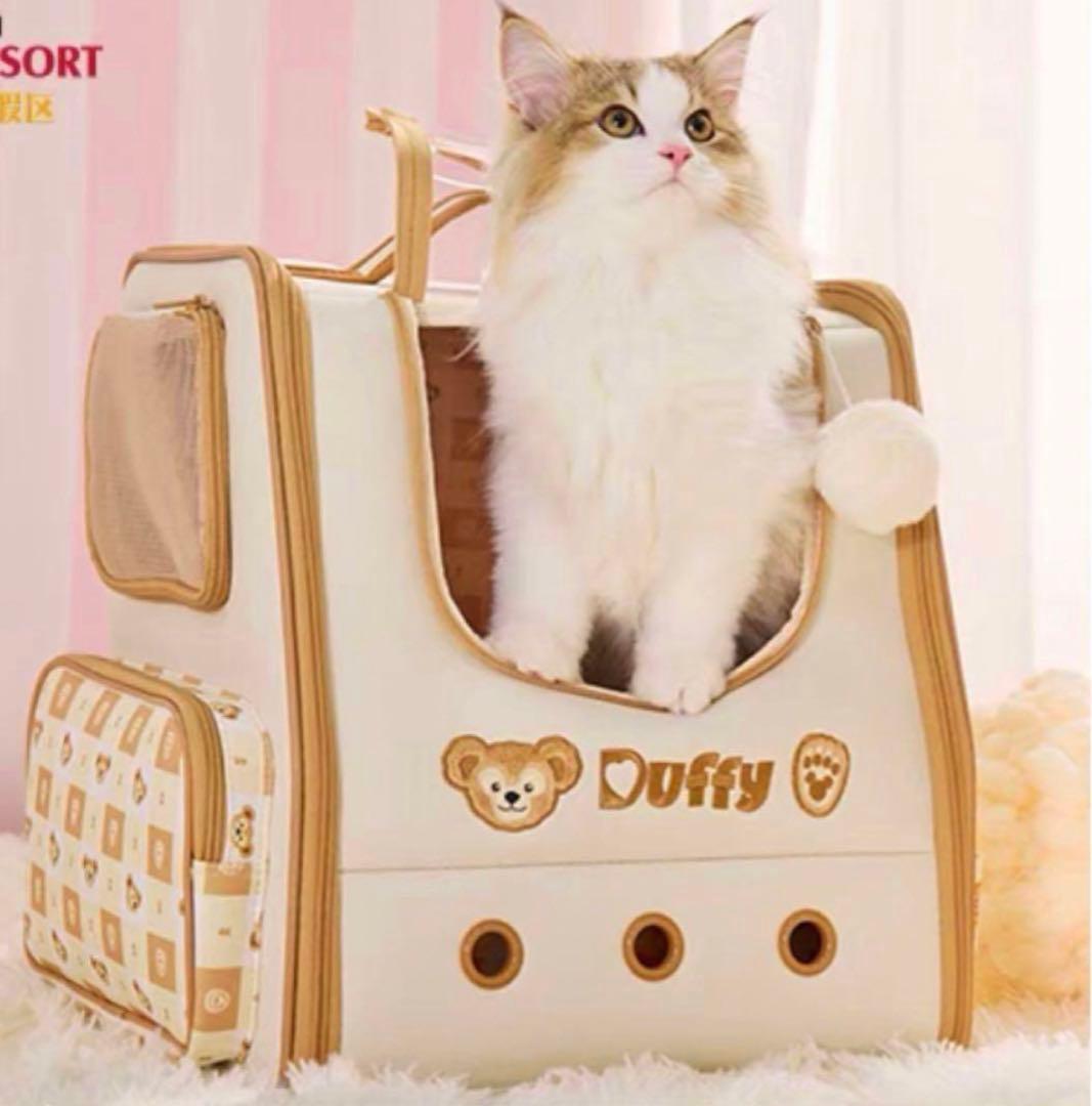 最新☆正規品】ダッフィー ペットキャリーバッグ 猫 小型犬用 上海