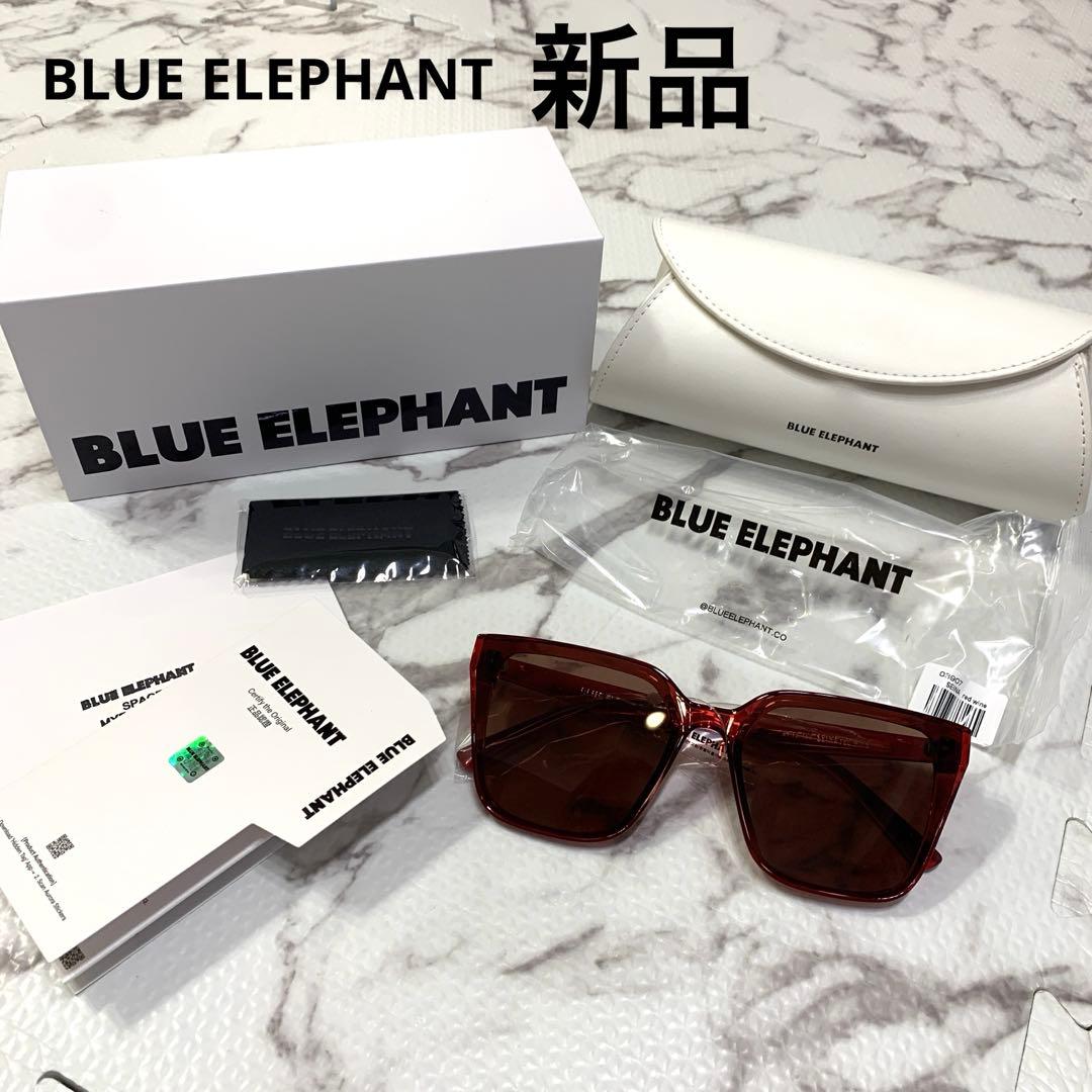 BLUE ELEPHANT ブルーエレファント スクエアサングラス レッド新品
