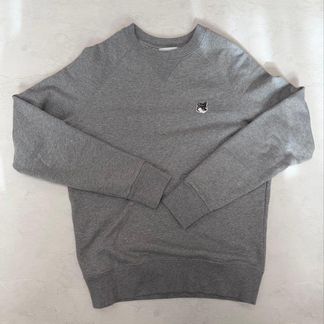 MAISON KITSUNE グレー XS トレーナー　スウェット　メゾンキツネ MAISON KITSUNE（メゾン キツネ） スウェット ベイビーフォックス