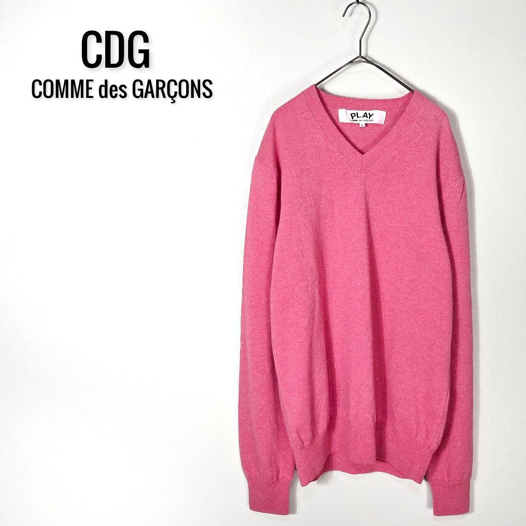 トップス CDG V-NECK PULLOVER L CDG SHIRT FOREVER: V-Neck Pullover (NAVY) | DSMG E-SHOP