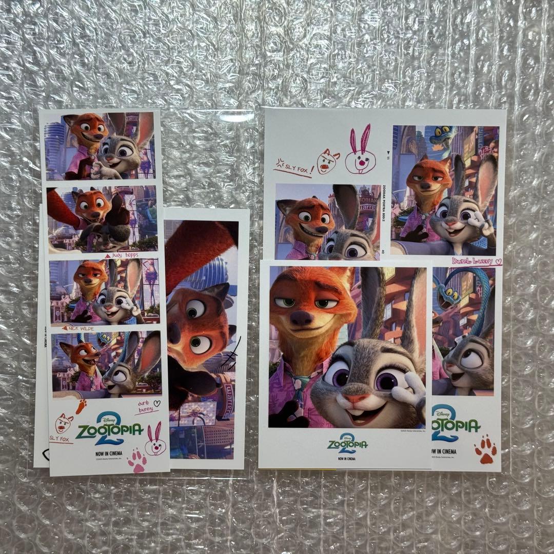 韓国限定】ズートピア2 4カットフォト ポラロイド 特典 セット - メルカリ