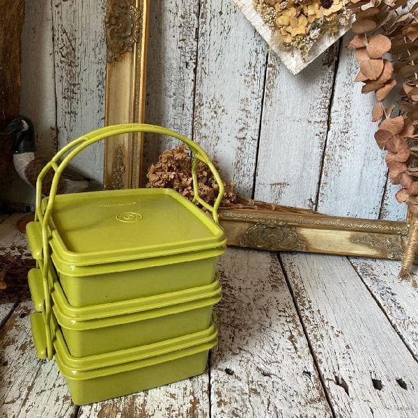 ヴィンテージ*タッパーウェア*ピクニック 3段重 トリオセット*保存容器