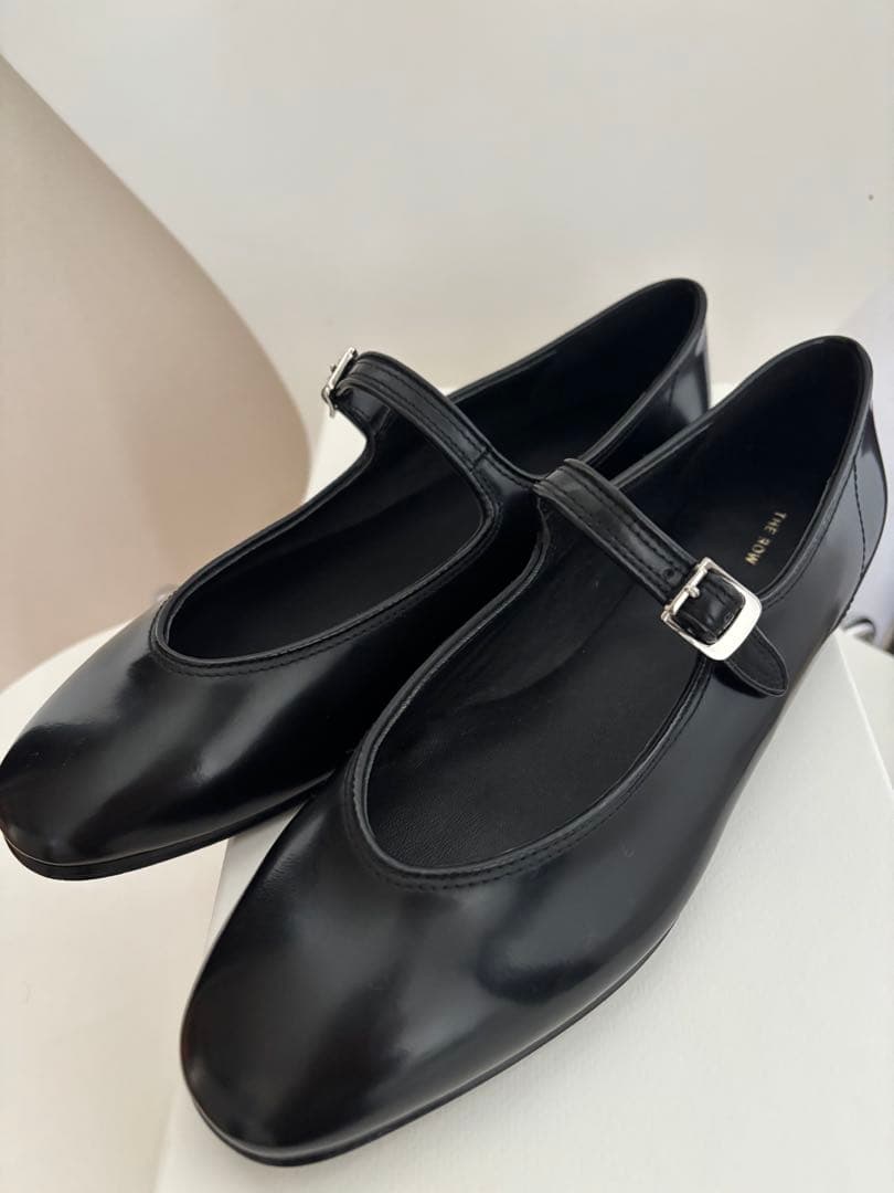 新品・未使用】ザロウ メリージェーン ブラック 37 フラットシューズ