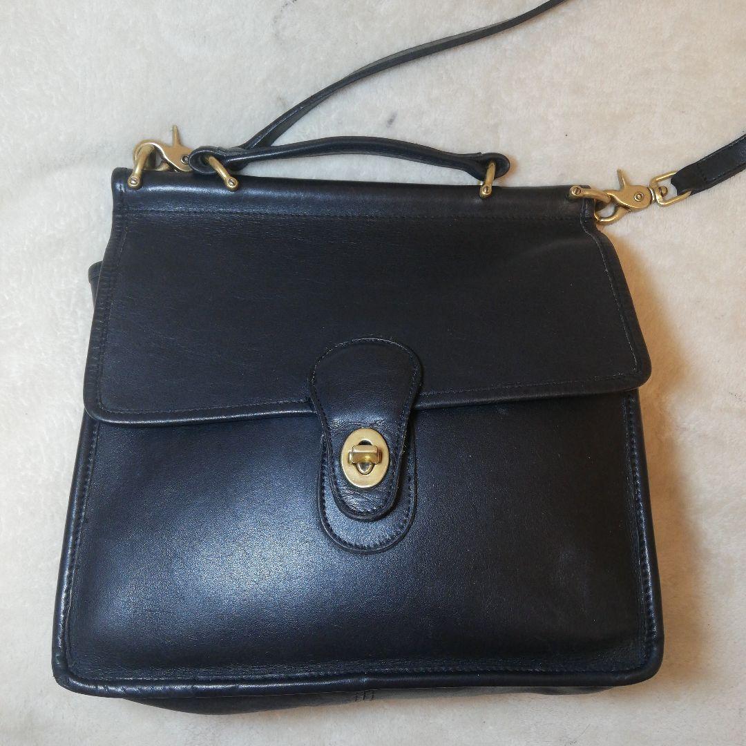 オールドコーチ ショルダーバッグ 2WAY ターンロック 9927 黒 - メルカリ