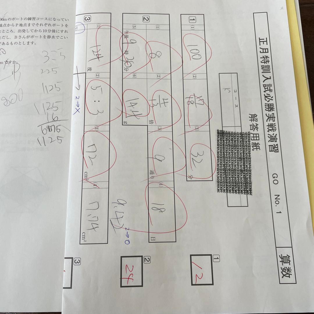 サピックス算数 冬期・正月特訓入試必勝実戦演習(GO) - メルカリ