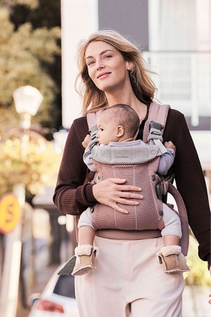 メッシュ素材 ピンク 抱っこひも #ピンク#女の子#箱付き#おしゃれ OMNI