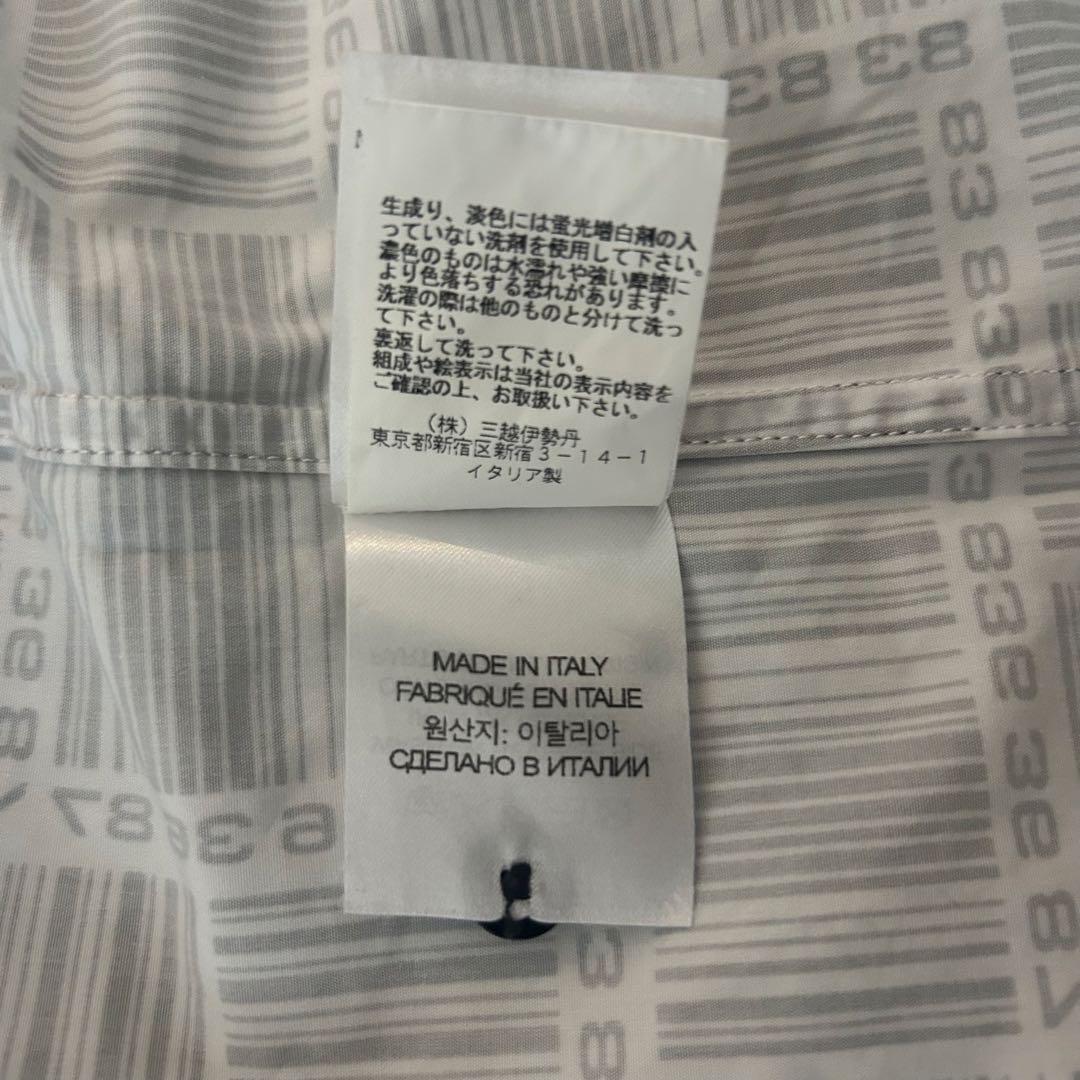ヴェトモンVETEMENTS バーコードモノグラム シャツ XSサイズ 美品