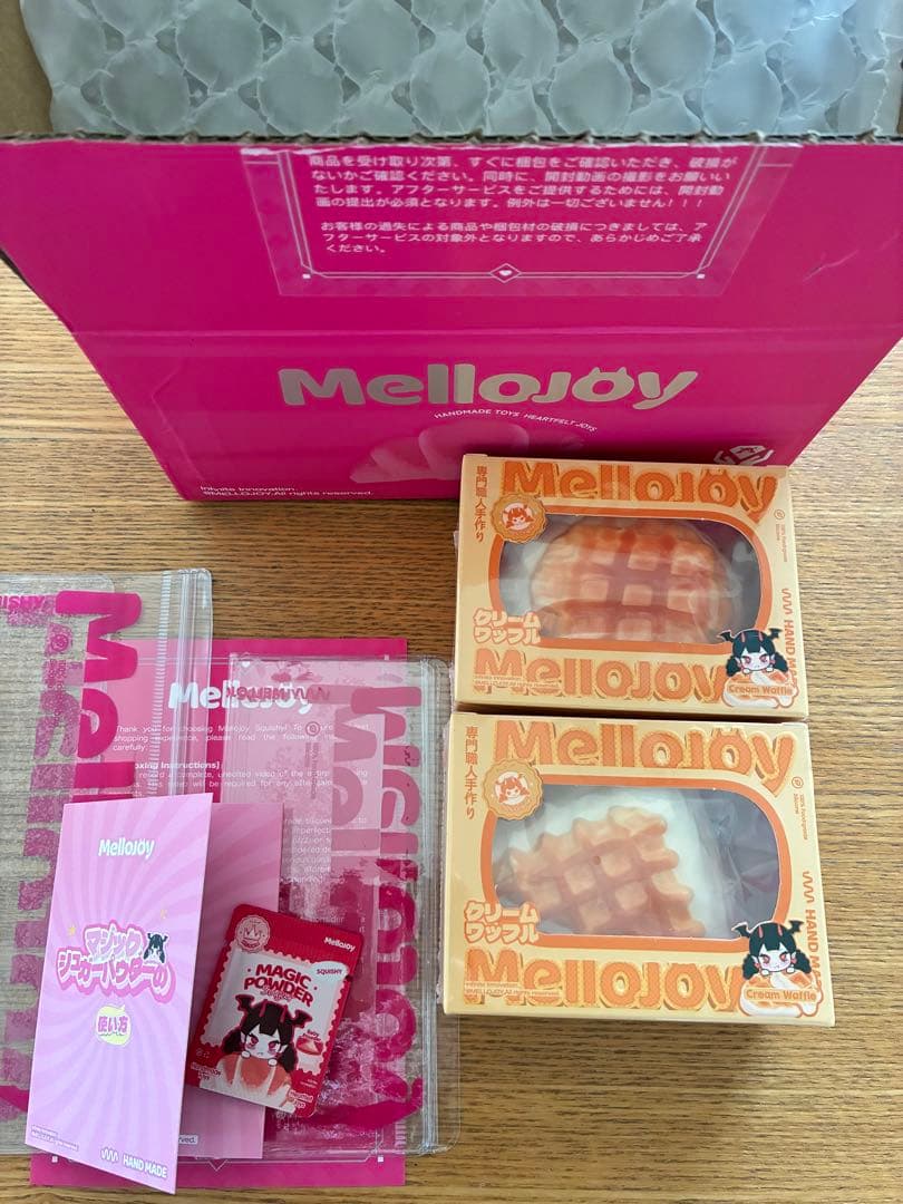 Mellojoyスクイーズ ワッフル セット Amazon | Mellojoy - メロジョイクリームワッフル スクイーズトイ