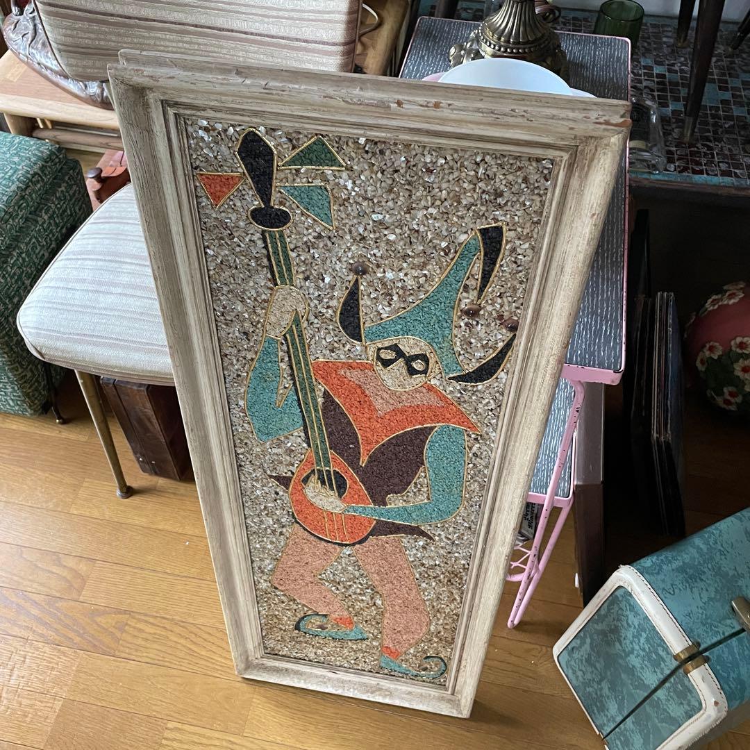 レア！特大50sアメリカアンティーク ハーレークイーン壁掛けUSA