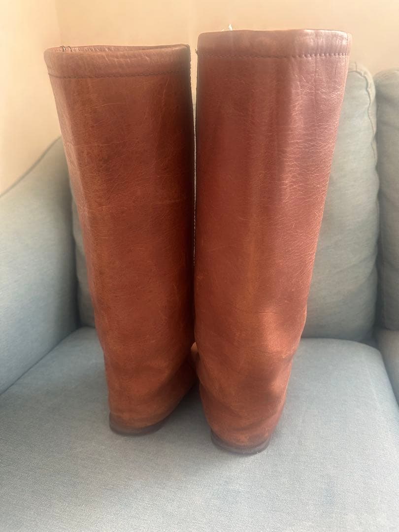 希少zuccaズッカ初代ナウシカブーツ パンツブーツ ルーズ ブラウンM