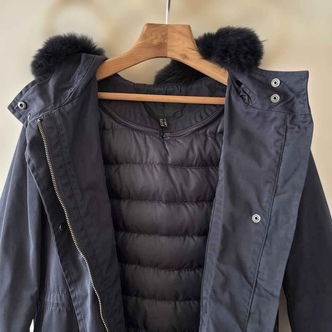 iCB ネイビー ダウン素材 モッズコート Mサイズ ネイビー 3way - メルカリ