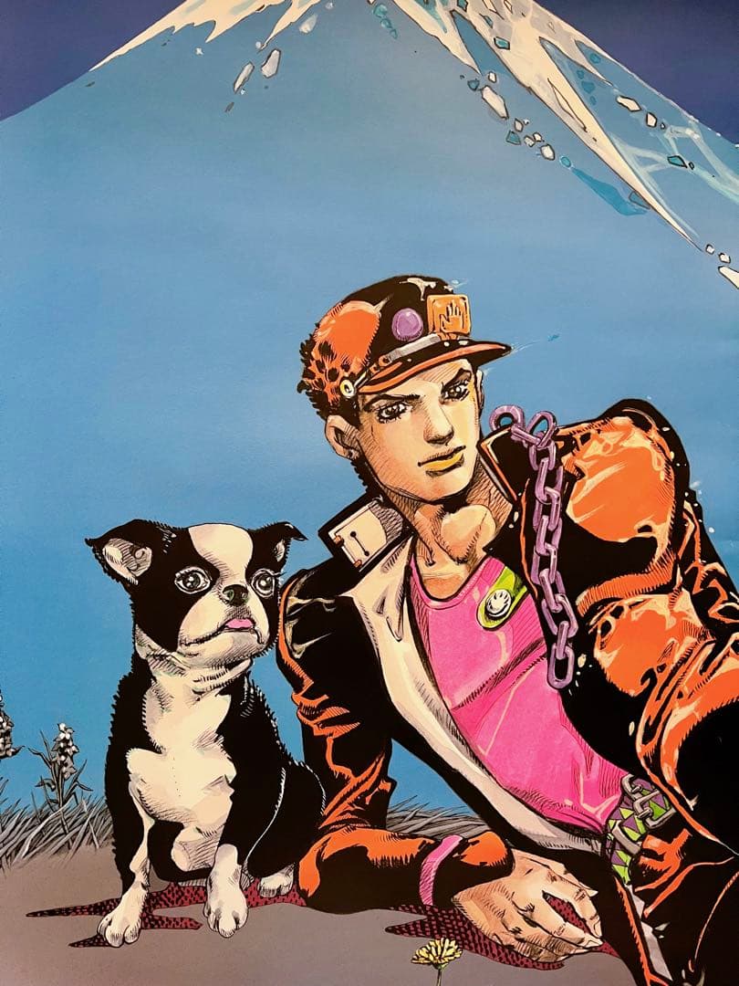 B1ポスター】ジョジョ展 2012 承太郎 キービジュアル 富士山 荒木