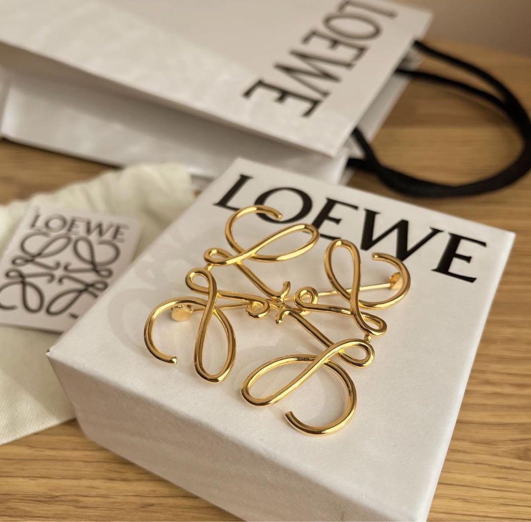 正規品】LOEWE ロエベ ブローチ ゴールド【ギャランティカード付き