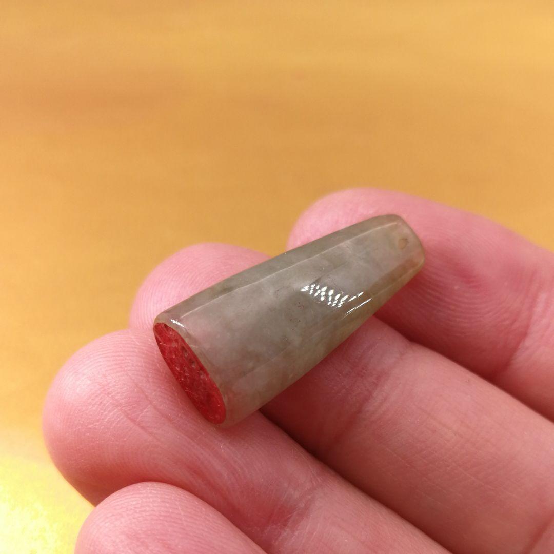 《じゅにあ・二点 同封 値引》ビルマ翡翠篆刻一字印「聡」と「晶」