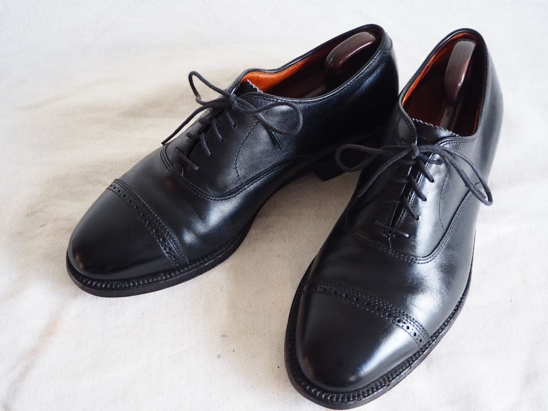 Alden 901 Black Punched Cap Toe靴 Alden 901 Black Punched Cap Toe