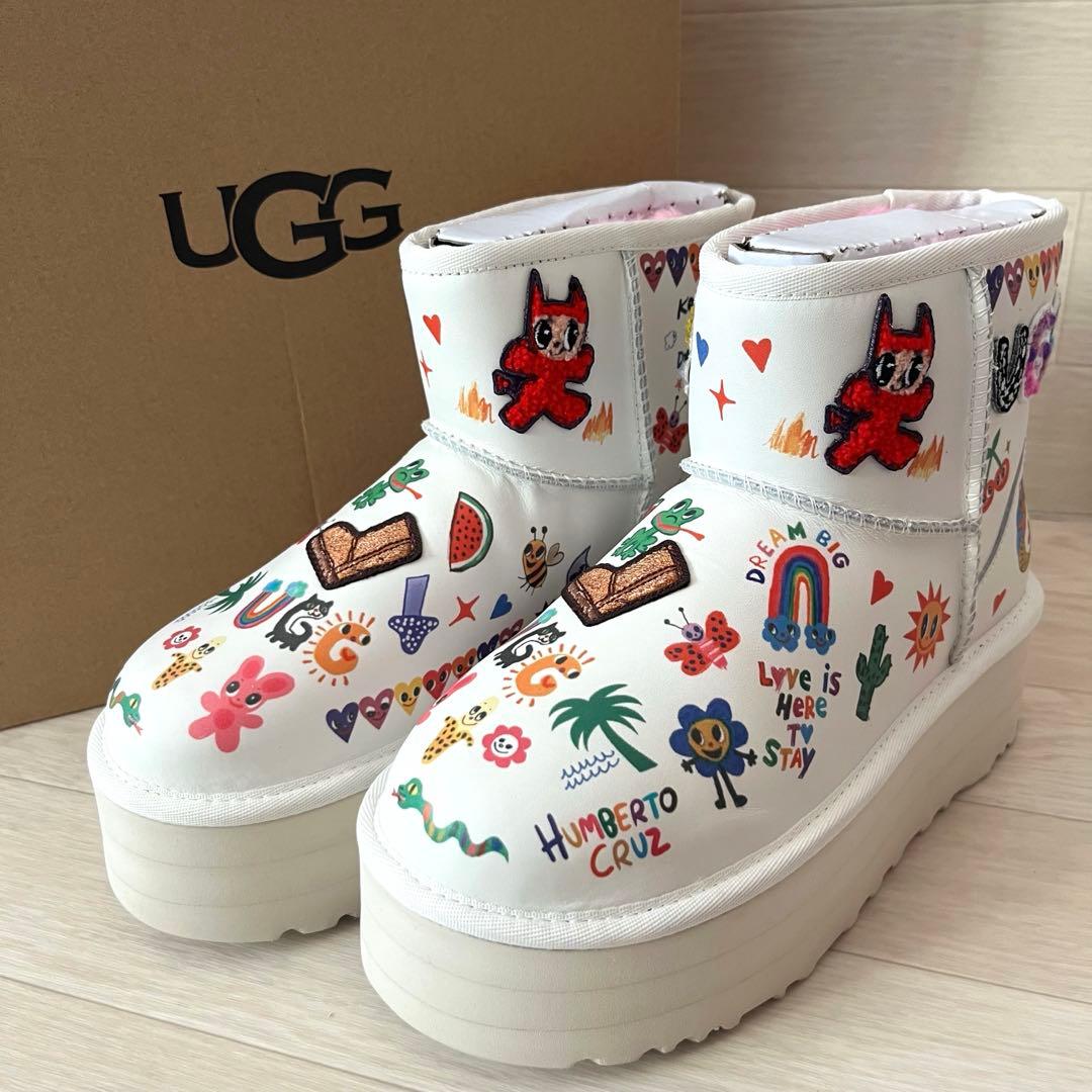 未使用品】UGG クラシック プラットフォーム ポップ スケッチ ブーツ