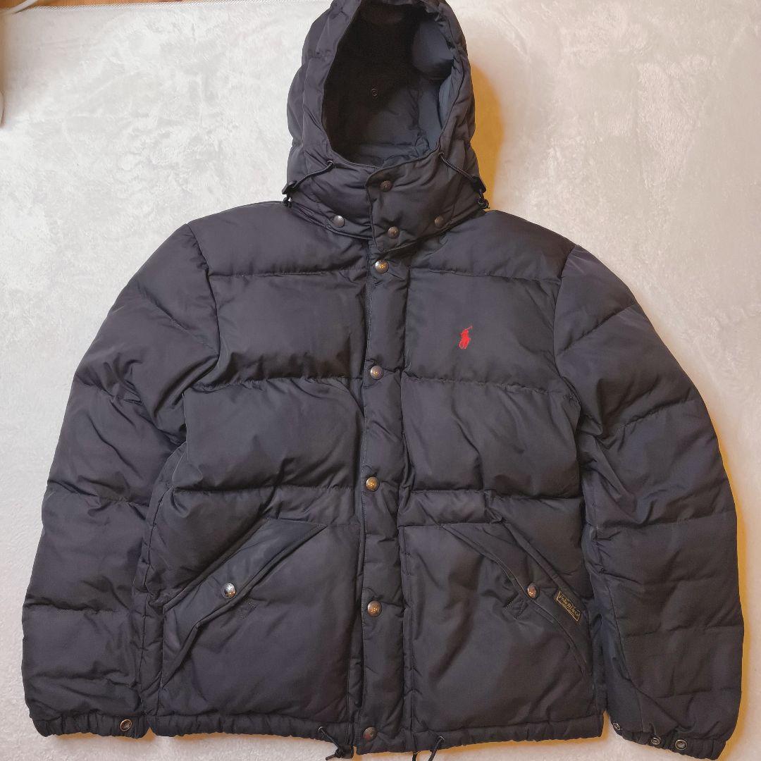 ポロラルフローレン ダウンジャケット 黒 M 刺繍ロゴ 肉厚 ポロラルフローレン 刺繍ロゴ L 肉厚 ダウンジャケット - メルカリ