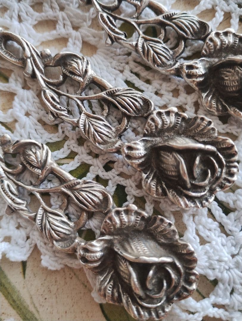 ヒルデスハイムローズ バラ装飾ヴィンテージフォーク5本セット 刻印あり