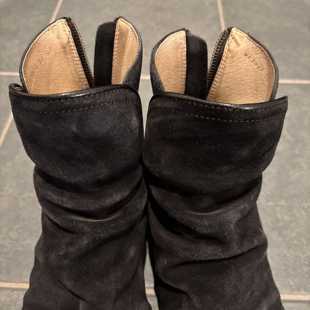 nil admirari バックジップブーツ スウェード ブラック42 - メルカリ