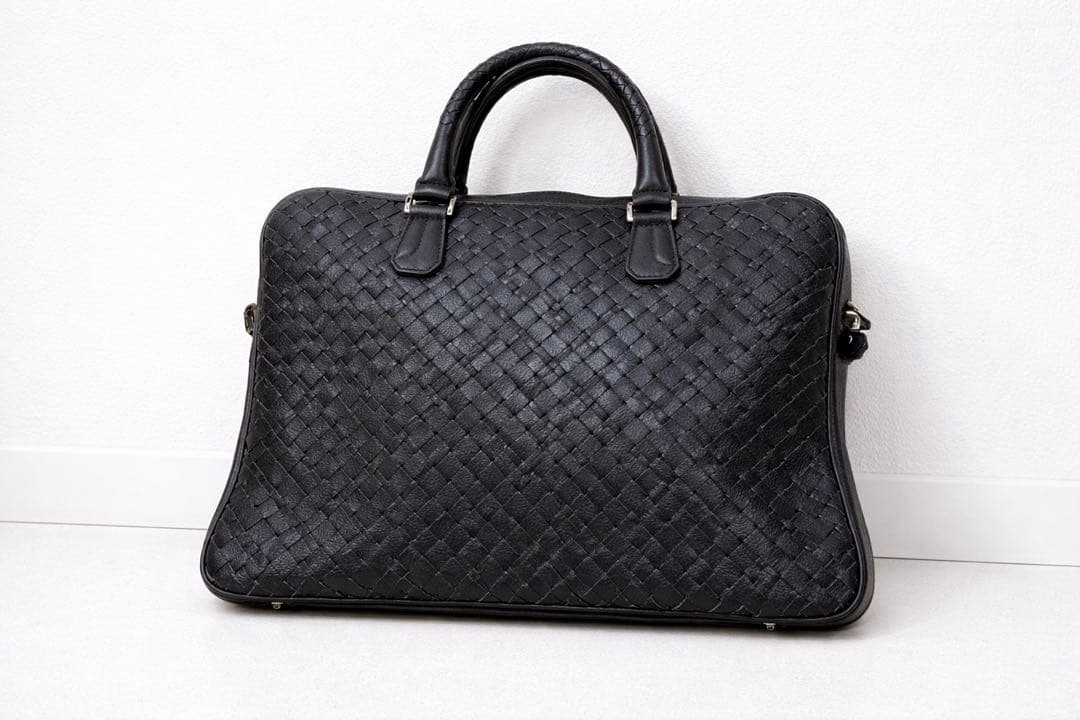 JOSEPH】黒 レザービジネスバッグ 編み込み - メルカリ