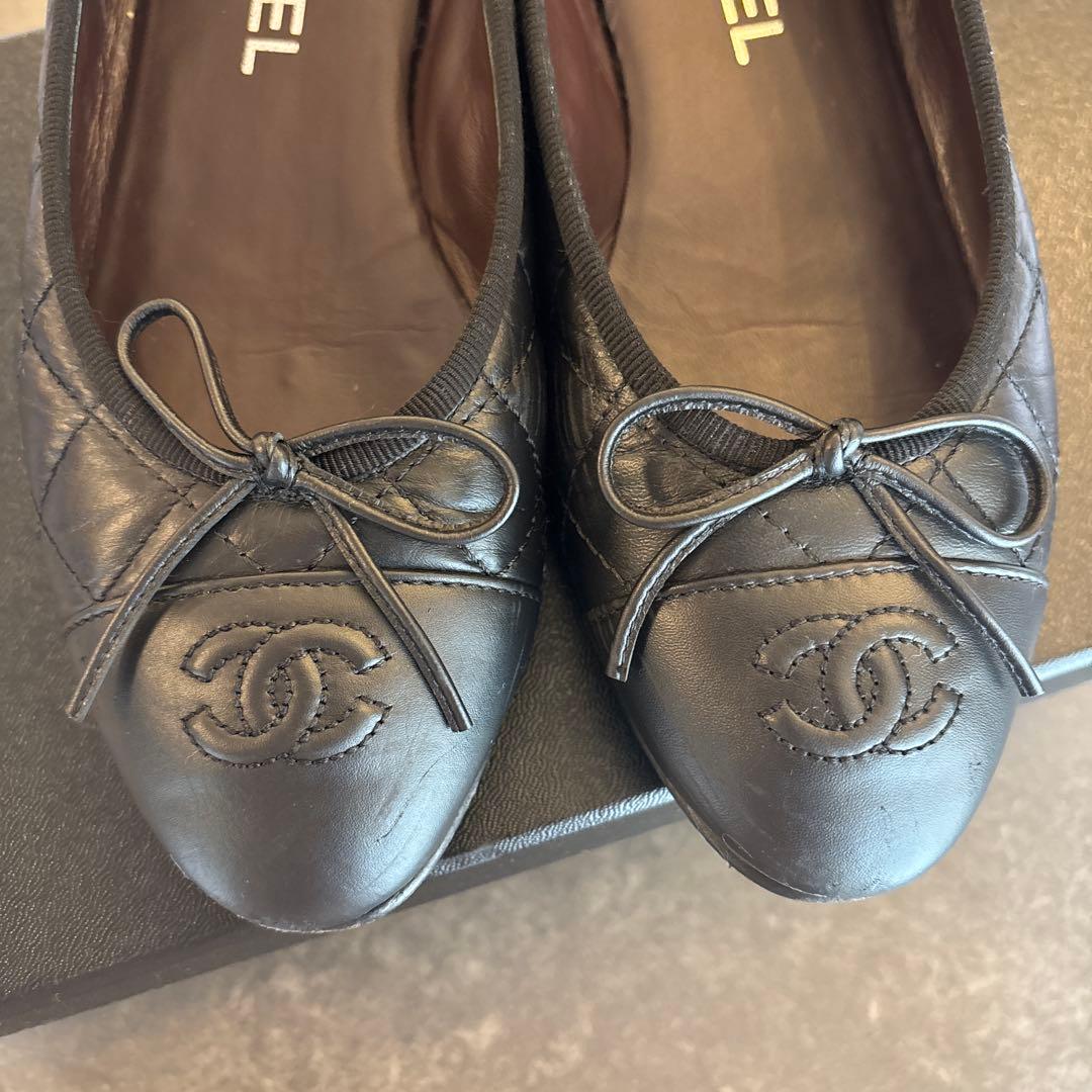美 品　CHANELシャネル バレリーナ 36.5C（23cm）