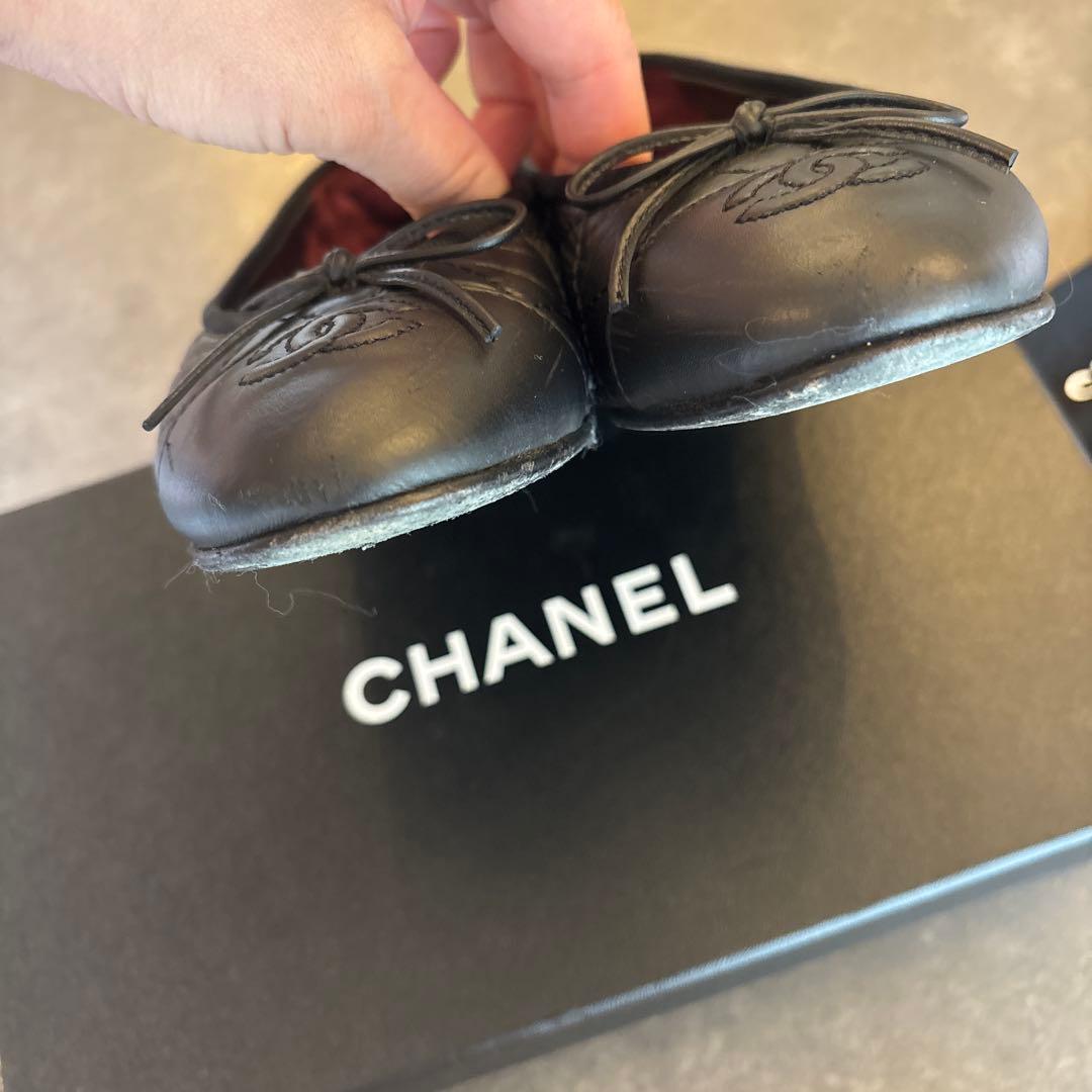 美 品　CHANELシャネル バレリーナ 36.5C（23cm）