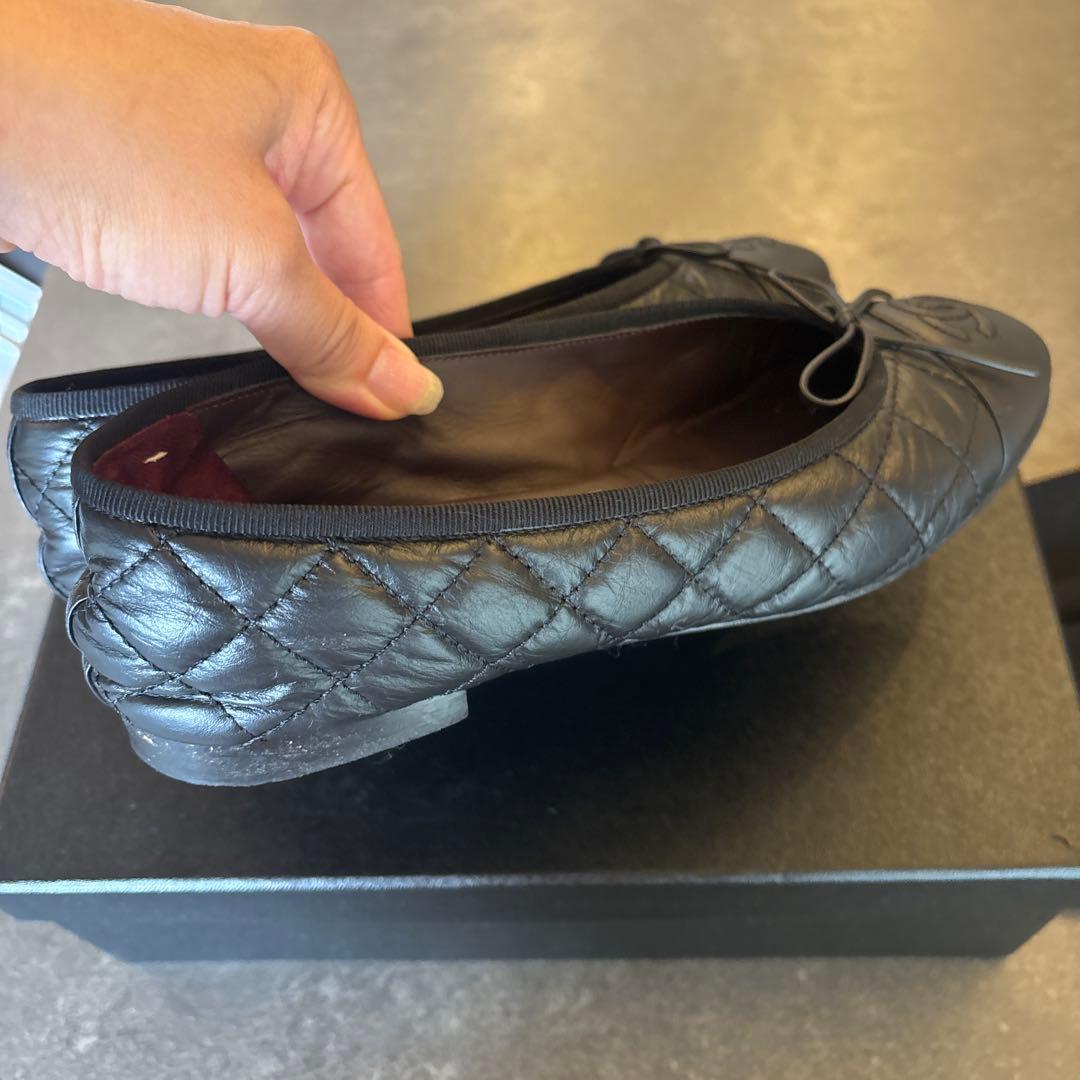 美 品　CHANELシャネル バレリーナ 36.5C（23cm）