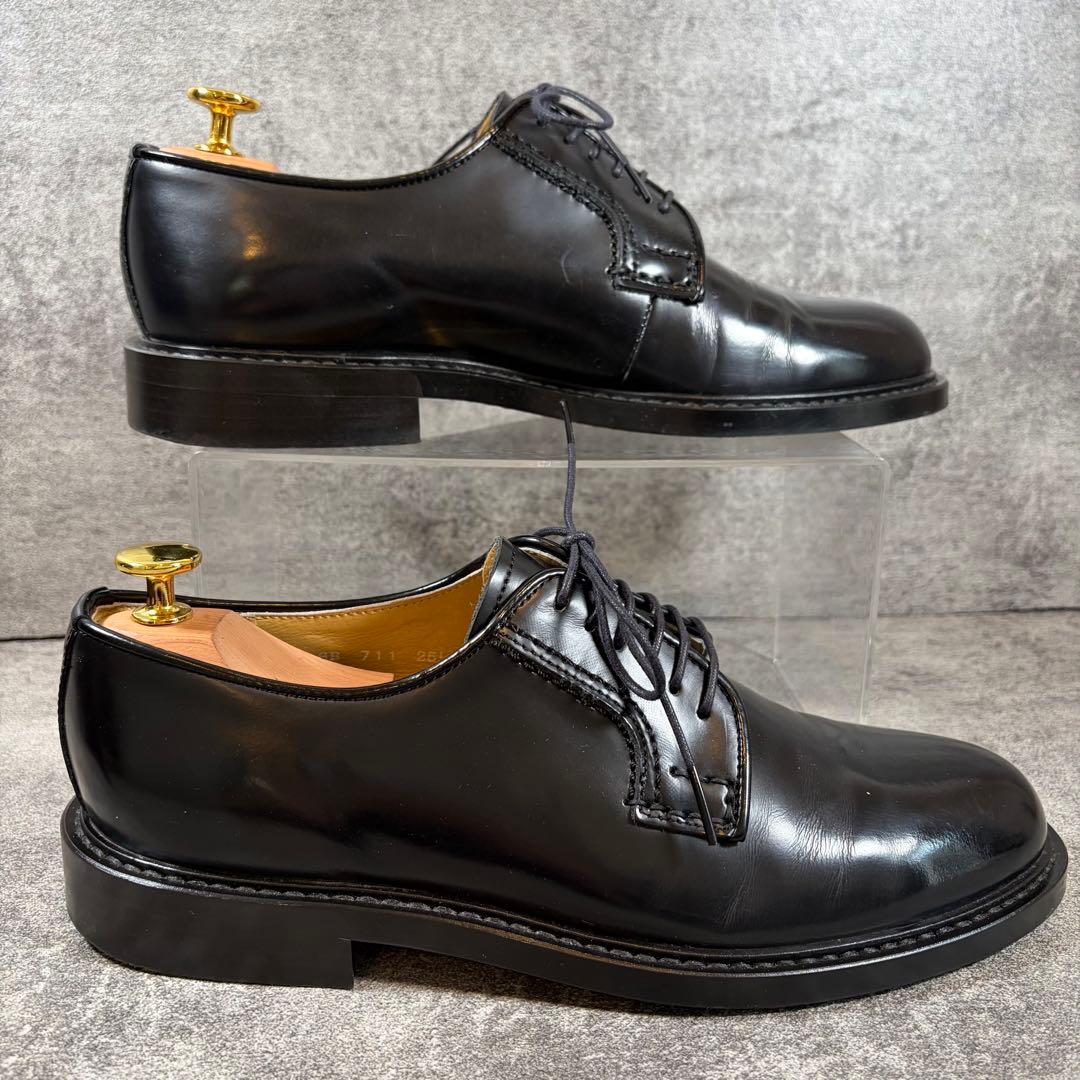 HARUTA ハルタ　ポストマンシューズ　レザー　プレーントゥ　黒　25.5cm