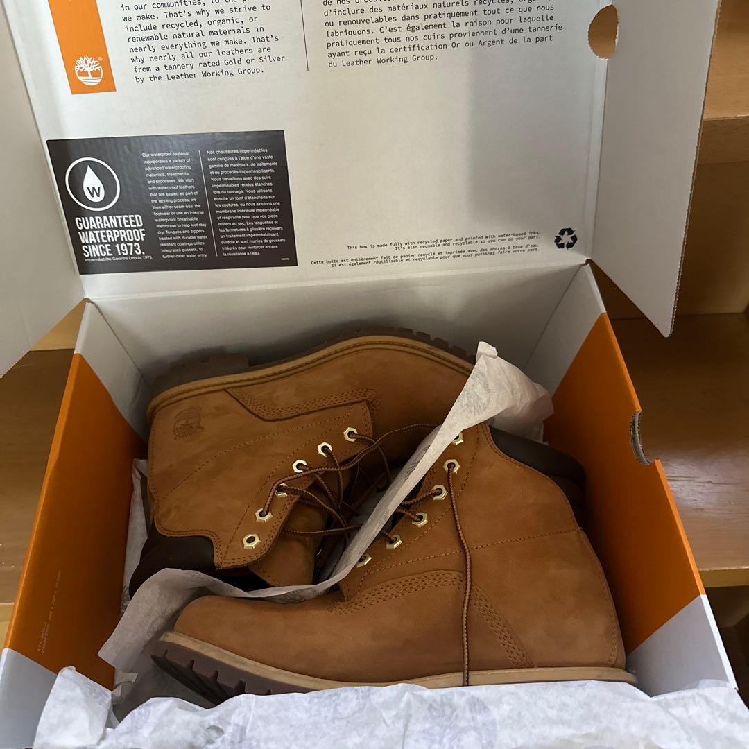 Timberland ベージュ スエード ワークブーツ - メルカリ