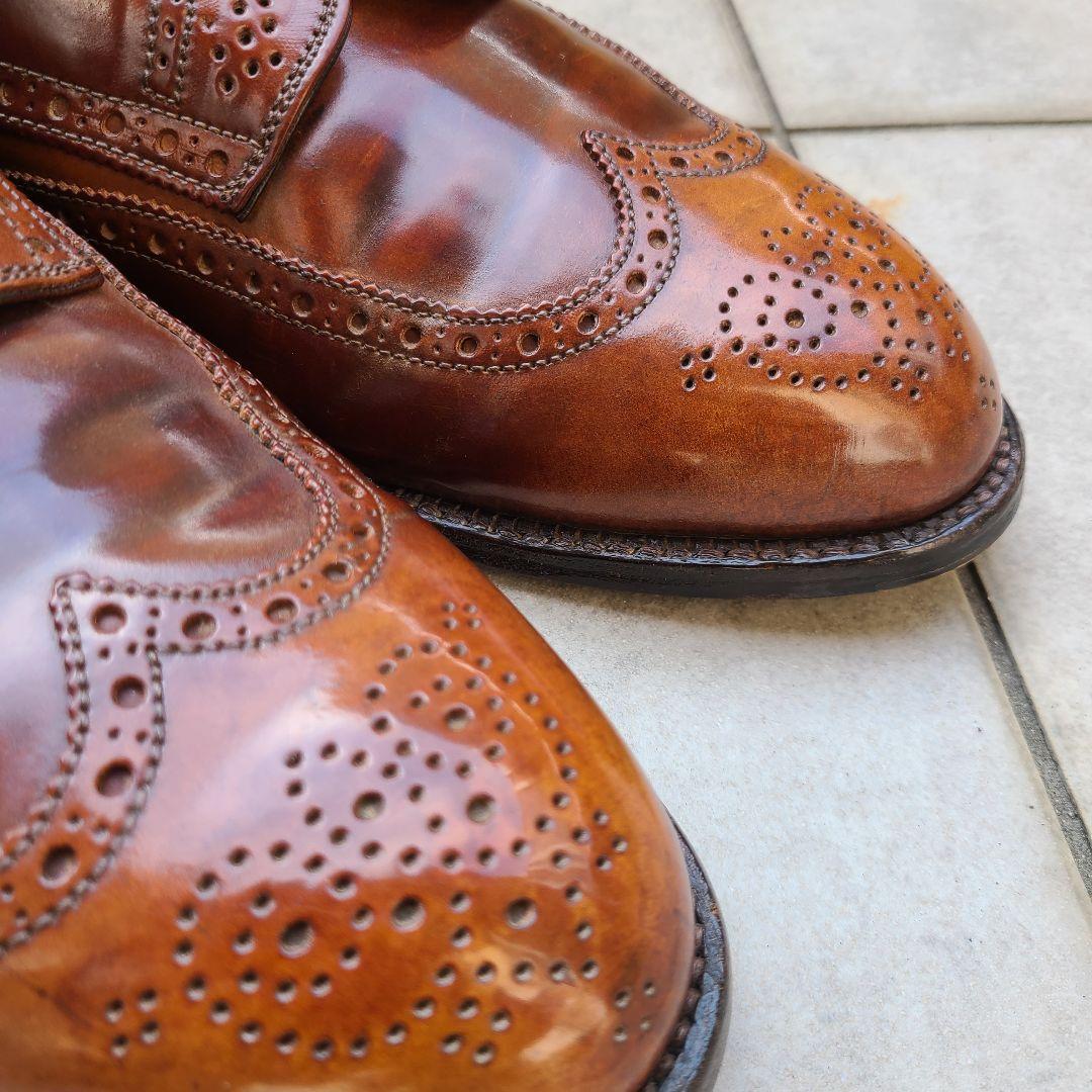 Alden 2099 ウイスキーコードバン 8.5D フルブローグ 希少カラー