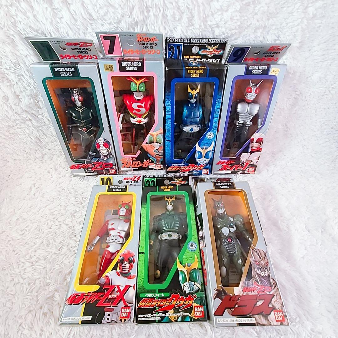 激レア 仮面ライダー ソフビ 未開封 箱入り 8点 当時物 バンダイ