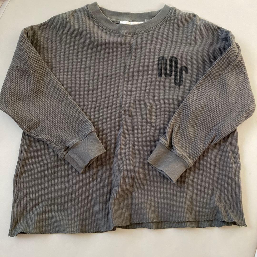 mainstory ワッフルトップス　2 プルオーバー ニット ワッフル メンズ 2トーン ビッグワッフル