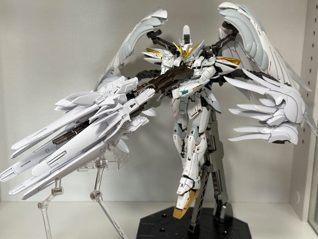 全塗装完成品+金属フレーム MGウイングガンダムゼロEW セラフィム