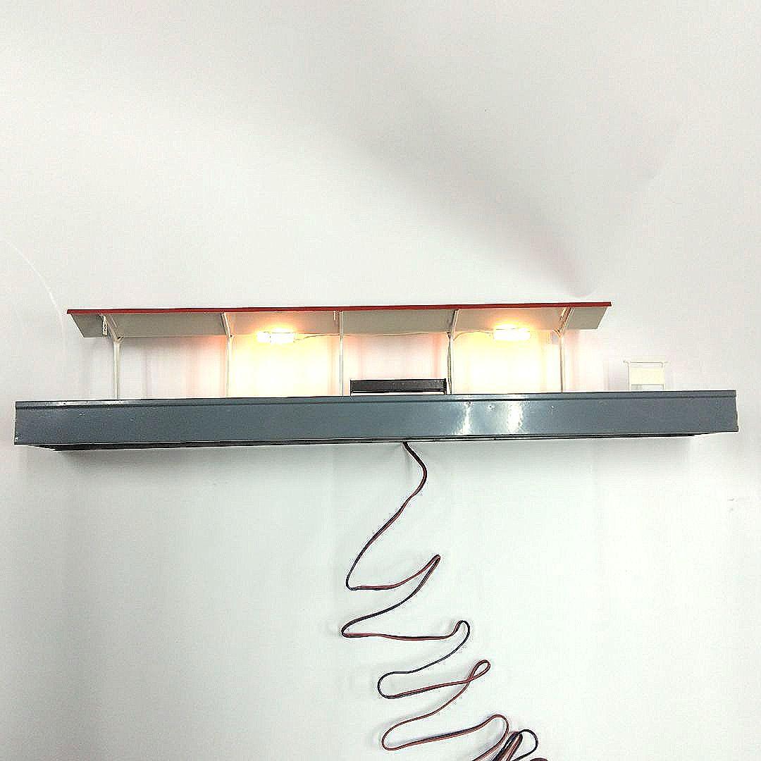 エンドウ 駅ホームNo.1 鉄道模型情景 照明付き HOゲージ 元箱付 希少品