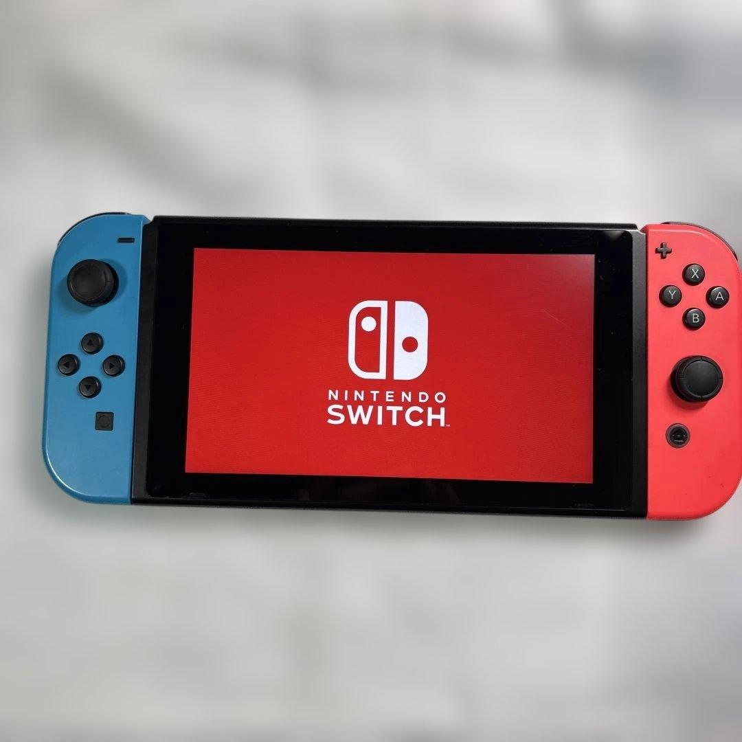 Nintendo Switch 本体 青/赤 Joy-Con HAC-001 Nintendo Switch with Neon Blue and Red Joy‑Con Handheld Game