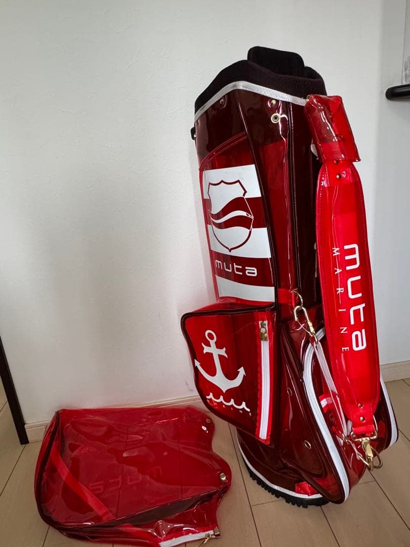 muta キャディバッグ クリアレッド - メルカリ