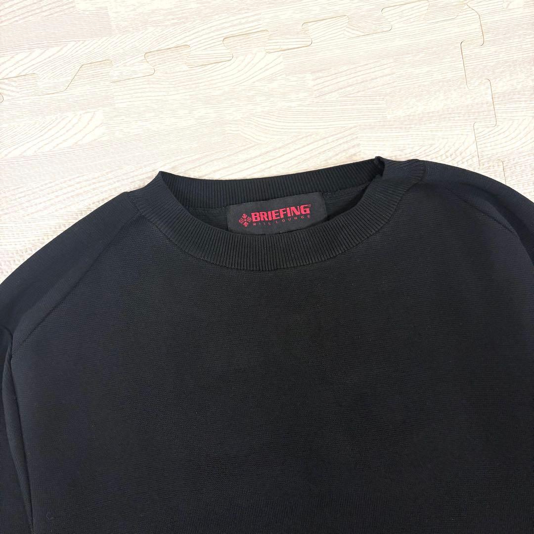 美品＊ブリーフィング 近年モデル ミラノリブ切替ニット ブラック L
