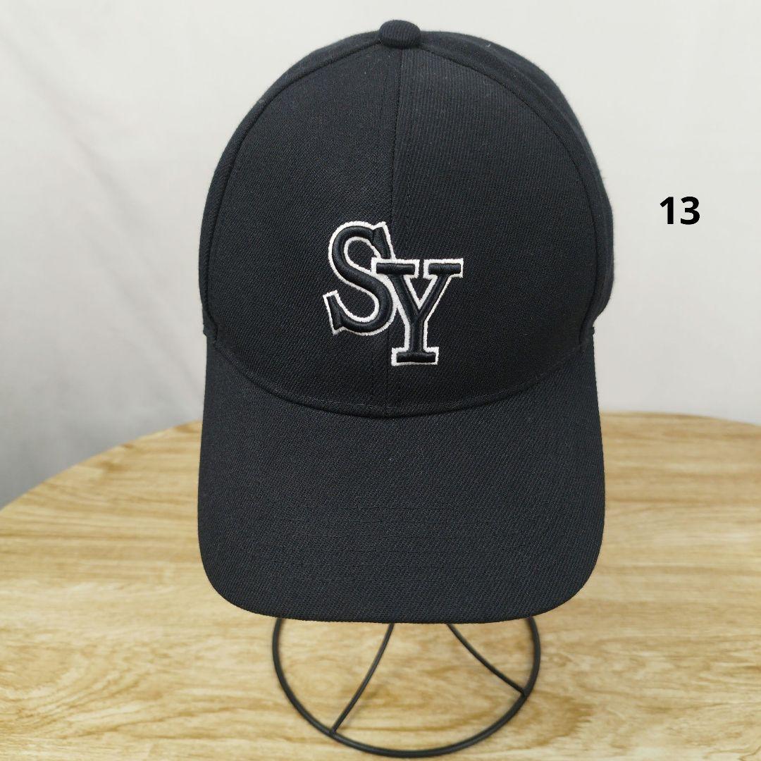 ブラック SYロゴ刺繍 ベースボールキャップ59cm - メルカリ