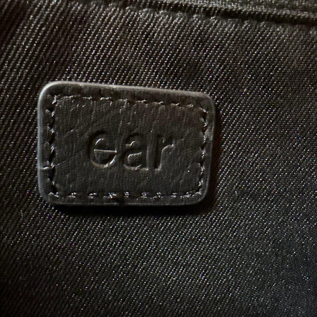 ear パピヨネ◾️本革 軽量470g ボディバッグ 黒 ドット柄ストラップ