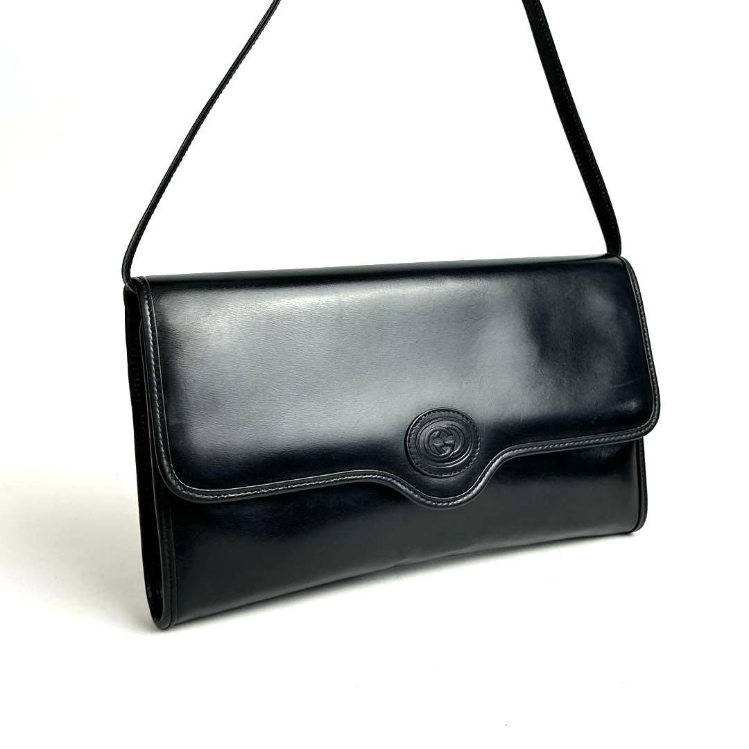 美品】グッチ インターロッキング ショルダーバッグ 2way レザー