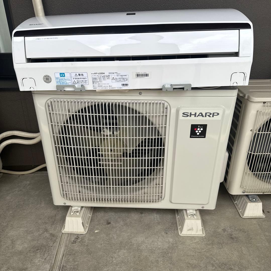 SHARP AY-L22DH エアコン本体 室外機 2020年製 6畳用