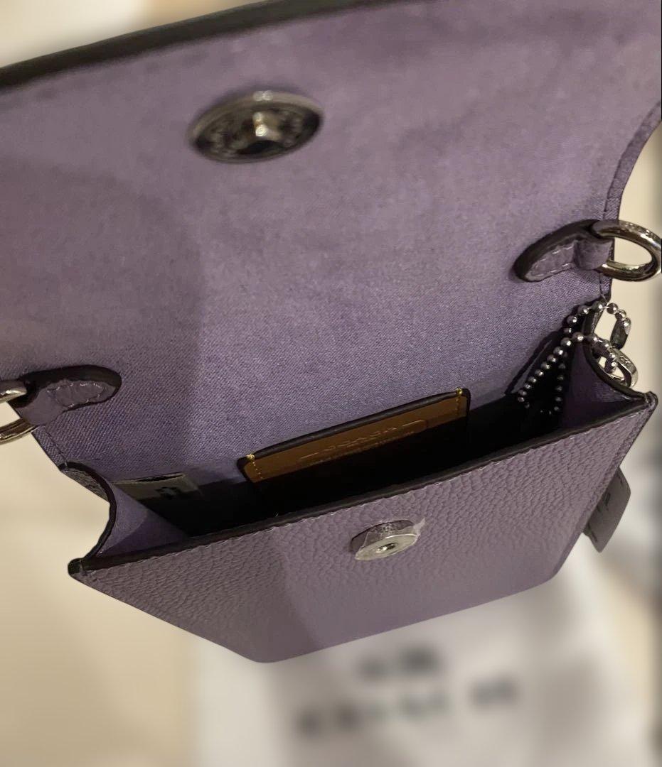 COACH CH815 パープル スマホショルダーバッグ - メルカリ
