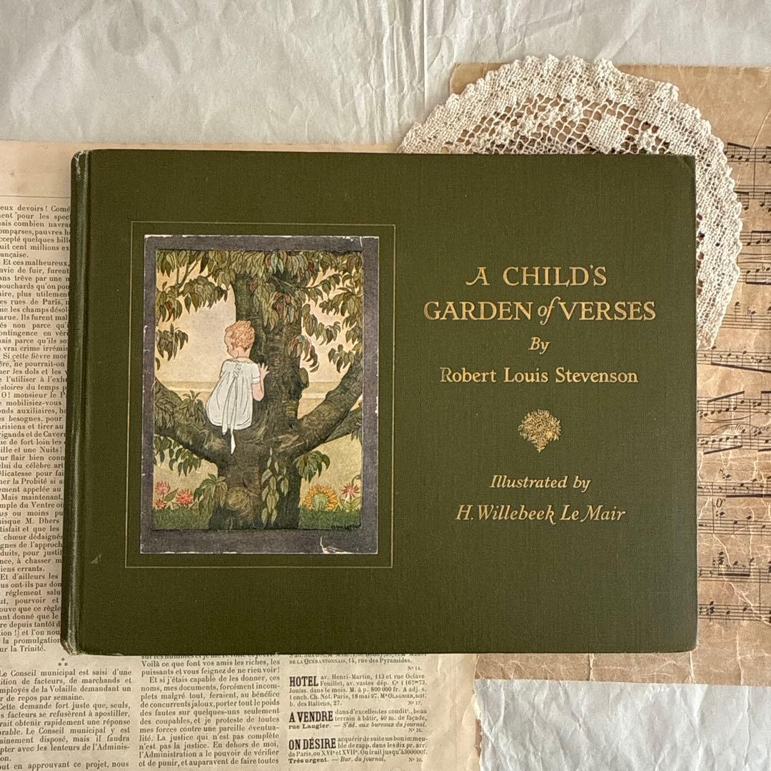 1926年アンティーク美しい絵本フランス　洋書ジャンクジャーナル古書ルメール 1926年アンティーク美しい絵本フランス 洋書ジャンクジャーナル古書